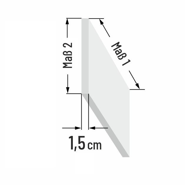 1.5cm dicke PUR Schaumstoff R�ckenkissen auf Ma�