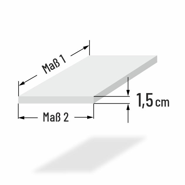 1.5cm dicke Schaumstoff Bankkissen nach Mass