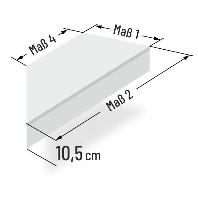 10.5cm dicke Schaumstoff Komfortmatratze schr�g abgeschnitten