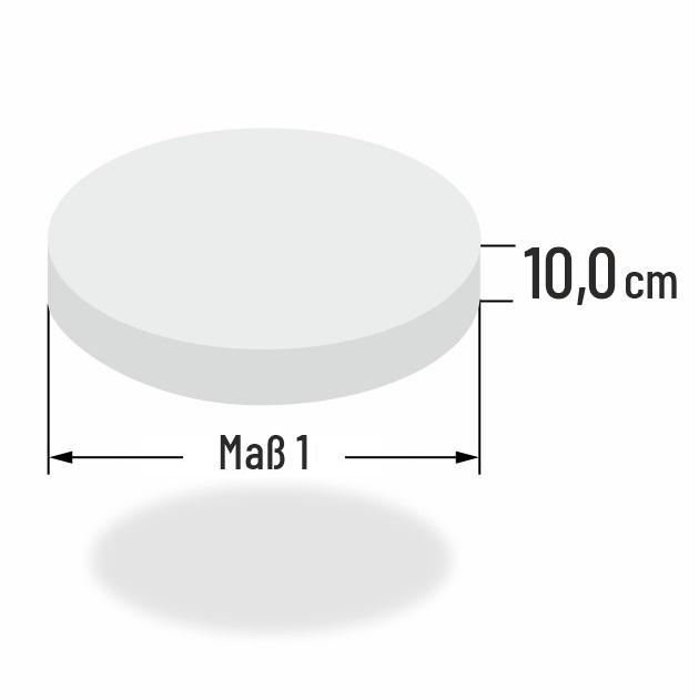 10cm dicke Sofa Schaumstoffpolster rund geschnitten