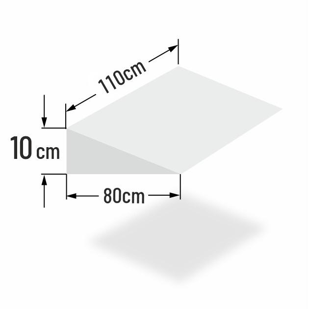 10cm erh�hter Matratzenkeil f�r 110cm Bettbreite
