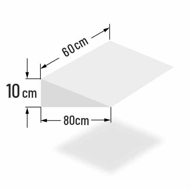 10cm erh�hter Matratzenkeil f�r 60cm Bettbreite