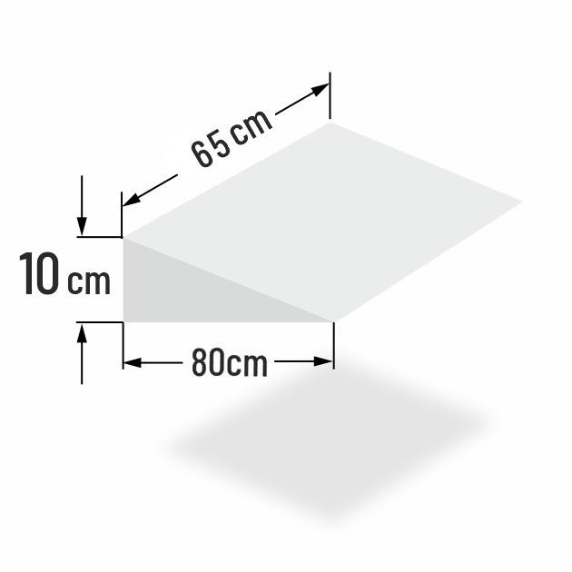 10cm erh�hter Matratzenkeil f�r 65cm Bettbreite