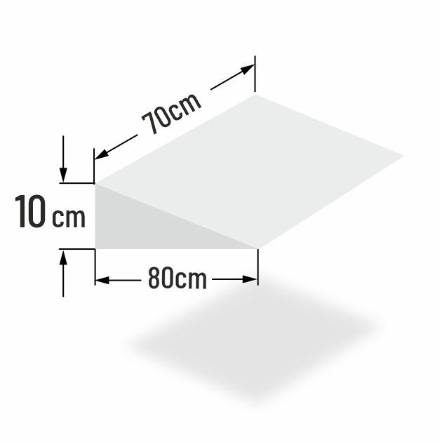 10cm erh�hter Matratzenkeil f�r 70cm Bettbreite