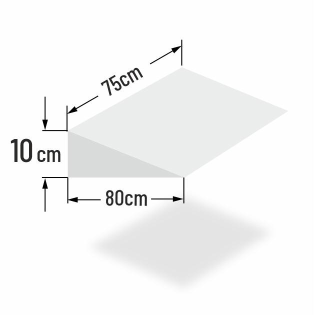 10cm erh�hter Matratzenkeil f�r 75cm Bettbreite