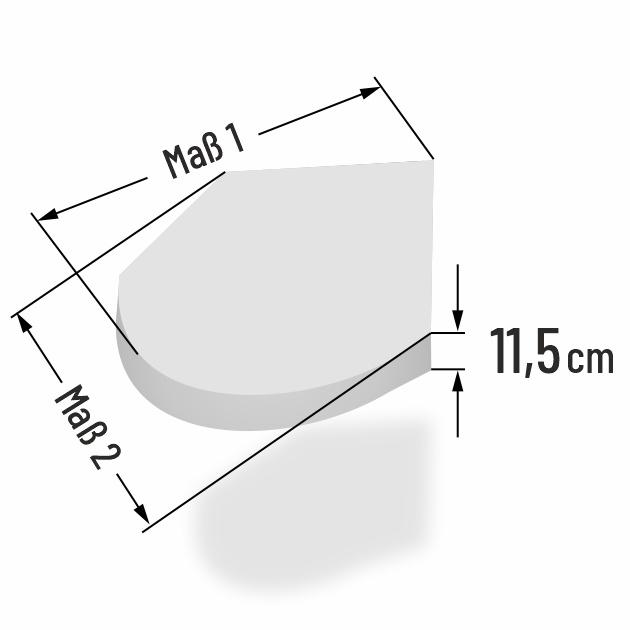 11.5cm dicke Babymatratze im Sondermass