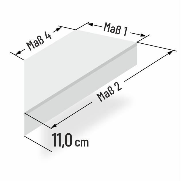 11cm dicke Schaumstoff Komfortmatratze schr�g abgeschnitten