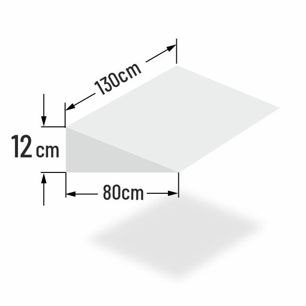 12cm erh�hter Matratzenkeil f�r 130cm Bettbreite