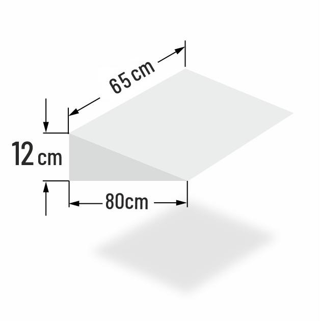 12cm erh�hter Matratzenkeil f�r 65cm Bettbreite