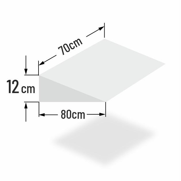 12cm erh�hter Matratzenkeil f�r 70cm Bettbreite