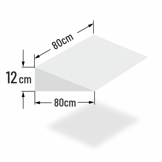 12cm erh�hter Matratzenkeil f�r 80cm Bettbreite