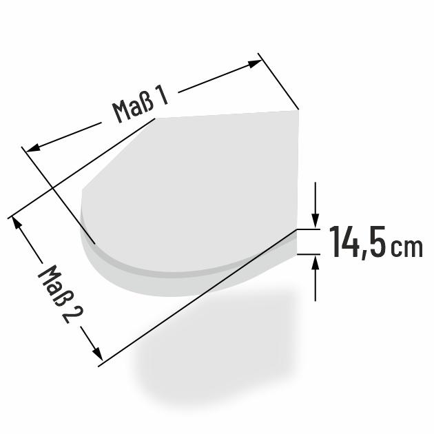 14.5cm dicke Kaltschaum Loungekissen Sonderform