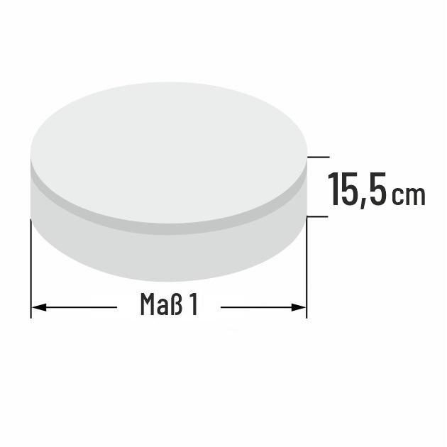 15.5cm dicke Kaltschaum Sofa Rundkissen