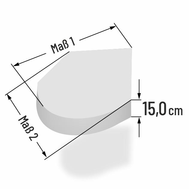 15cm dicke Babymatratze im Sondermass