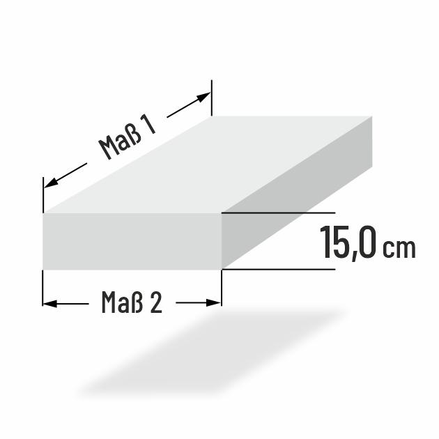 15cm dicke PUR Schaumstoff Loungekissen nach Ma�