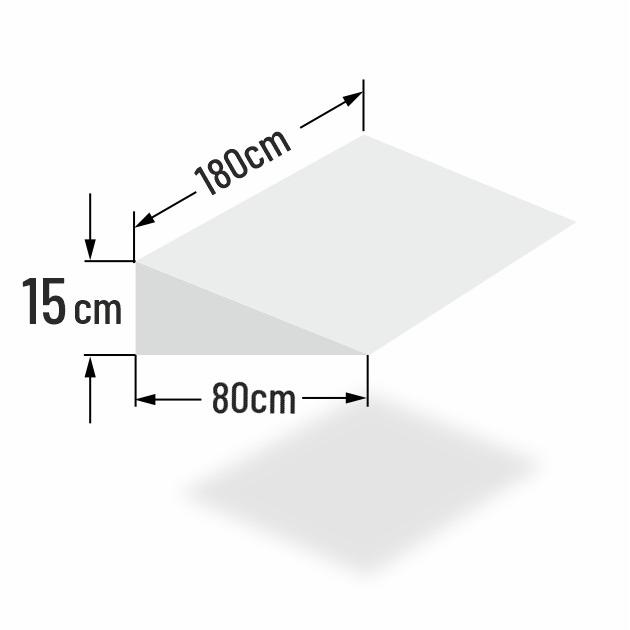 15cm erh�hter Matratzenkeil f�r 180cm Bettbreite