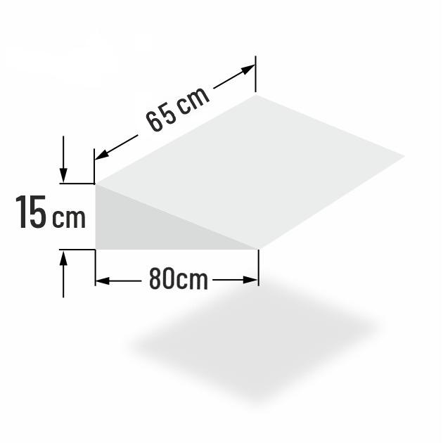 15cm erh�hter Matratzenkeil f�r 65cm Bettbreite
