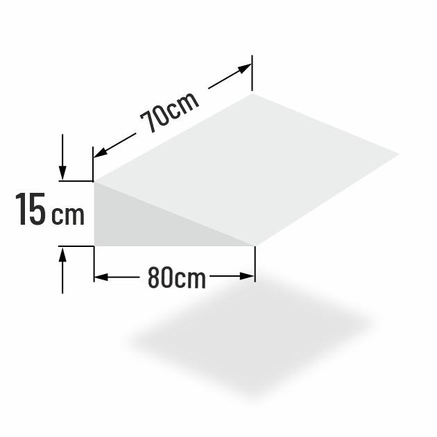 15cm erh�hter Matratzenkeil f�r 70cm Bettbreite