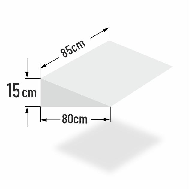 15cm erh�hter Matratzenkeil f�r 85cm Bettbreite