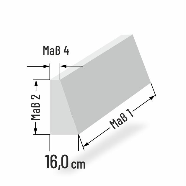16cm dicke Kaltschaum R�ckenkeilkissen nach Ma�