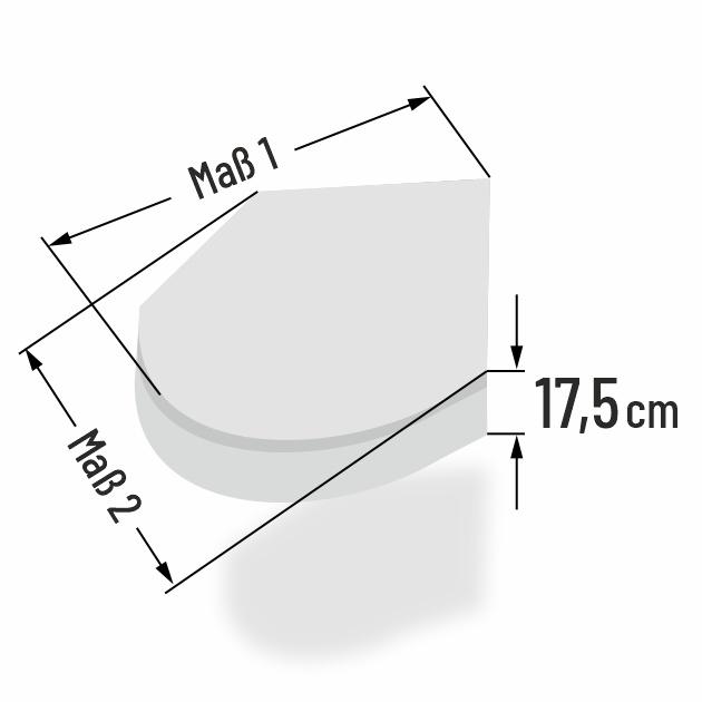 17.5cm dicke Kaltschaum Loungekissen Sonderform