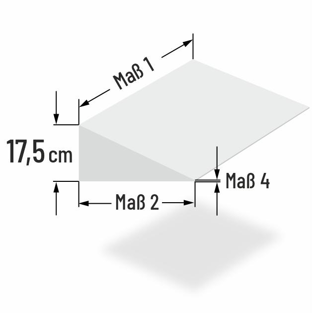 17.5cm dicke Kaltschaum Sofa Keilkissen nach Mass