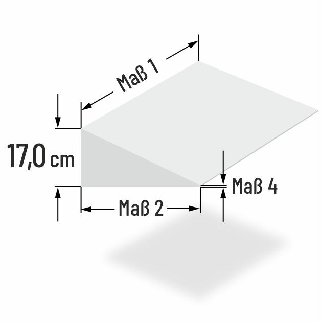 17cm dicke Kaltschaum Sofa Keilkissen nach Mass