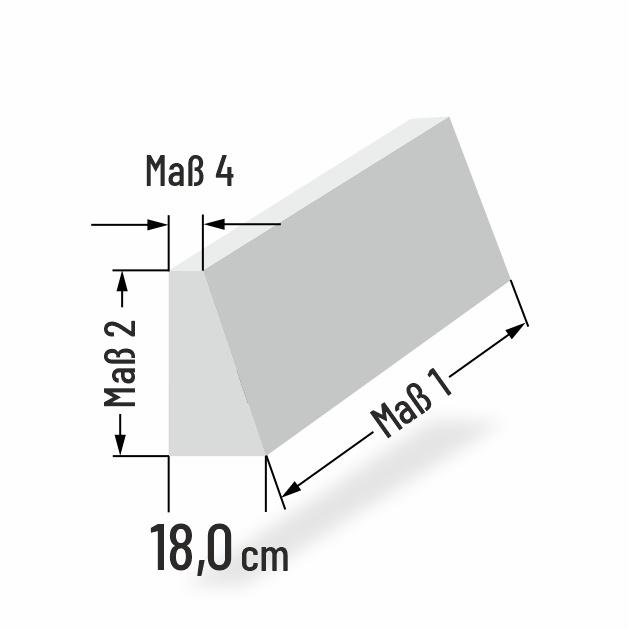 18cm dicke PUR Schaumstoff R�ckenkeilkissen auf Mass