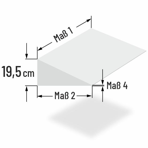 19.5cm dicke Kaltschaum Sofa Keilkissen nach Mass