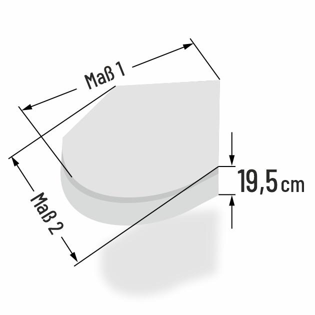19.5cm dicke Schaumstoff Komfortmatratze nach Vorlage