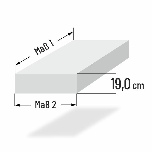 19cm dicke PUR Schaumstoff Loungekissen nach Ma�