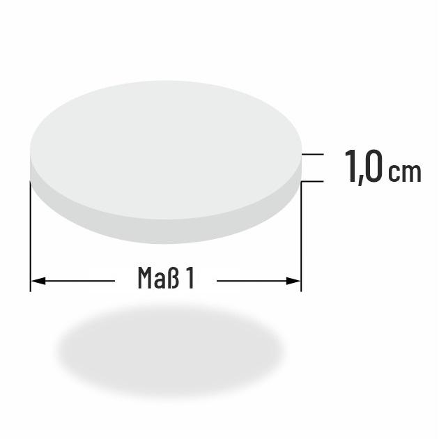 1cm dicke Schaumstoff Bankrundkissen