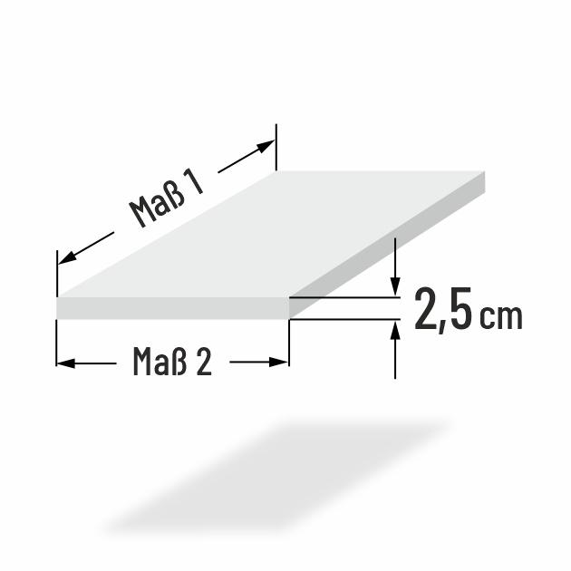 2.5cm dicke Kaltschaum Eckbankkissen nach Mass