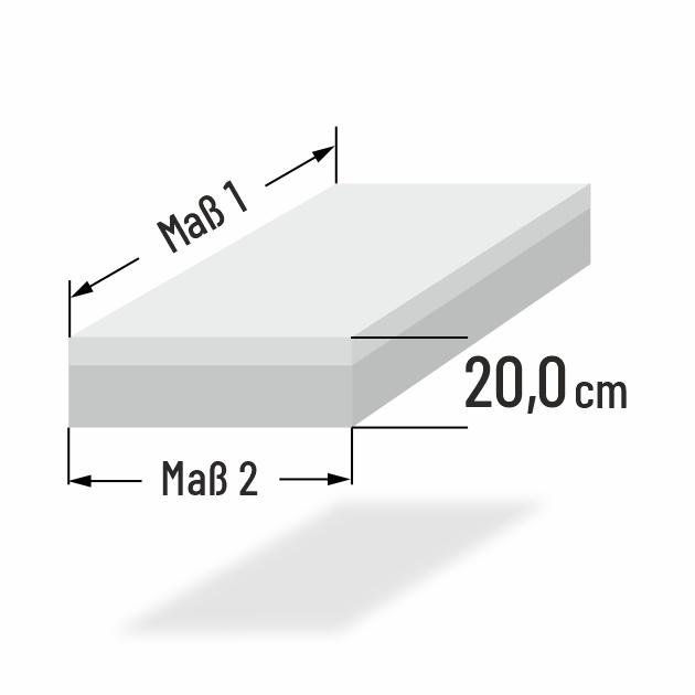 20cm dicke Kaltschaum Sofakissen nach Ma� Delux Komfort