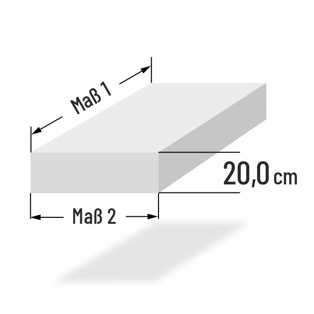 20cm dicke PUR Schaumstoff Loungekissen nach Ma�