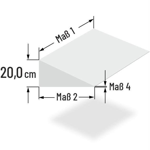 20cm dicke PUR Schaumstoff Sofa Keilkissen individuell angefertigt
