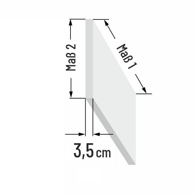 3.5cm dicke Kaltschaum R�ckenkissen nach Ma�