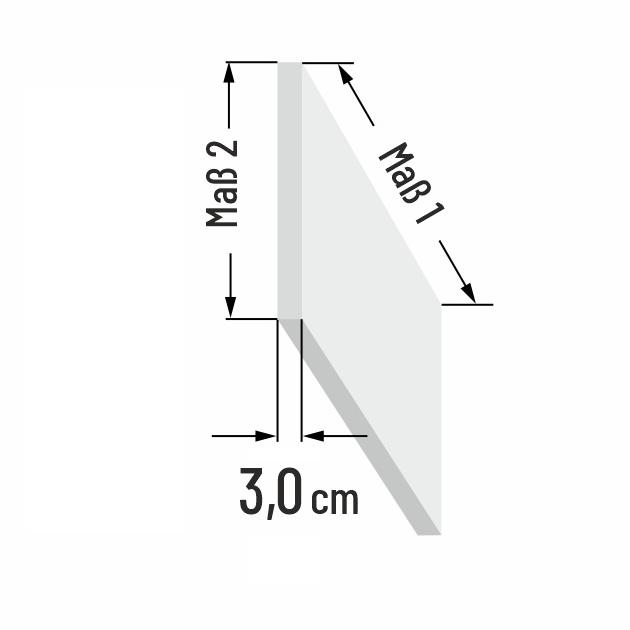 3cm dicke PUR Schaumstoff R�ckenkissen nach Ma�