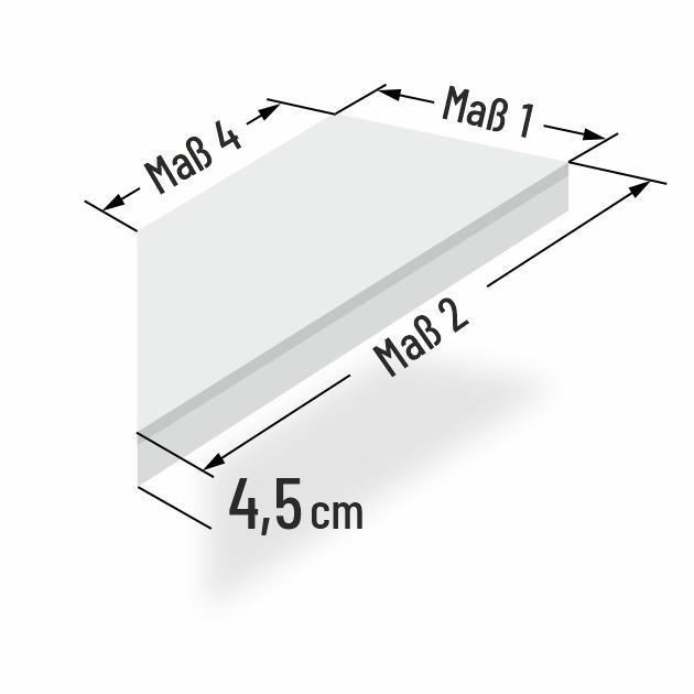 4.5cm dicke Kaltschaum Sitzkissen abgeschr�gt