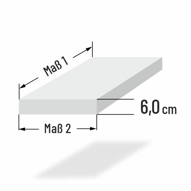 Standard - Schaumstoff 5063 2cm dick rechteckig