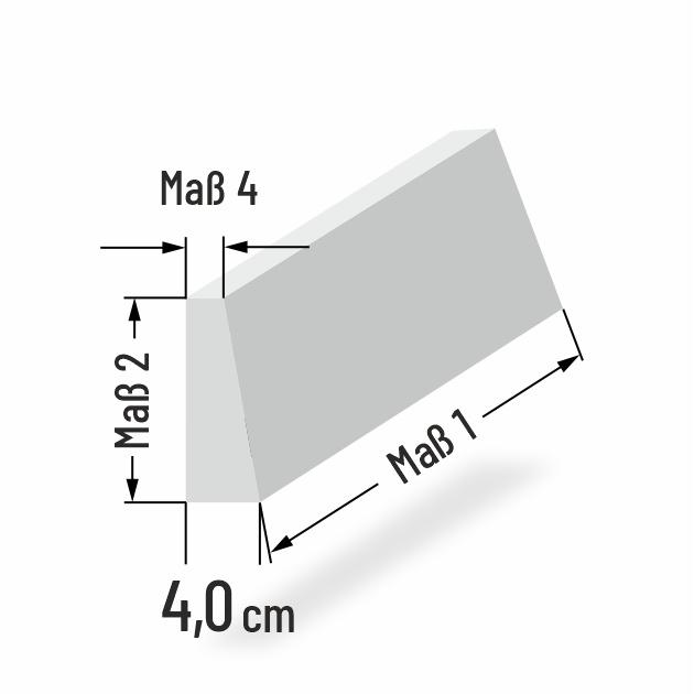 4cm dicke Kaltschaum R�ckenkeilkissen nach Ma�