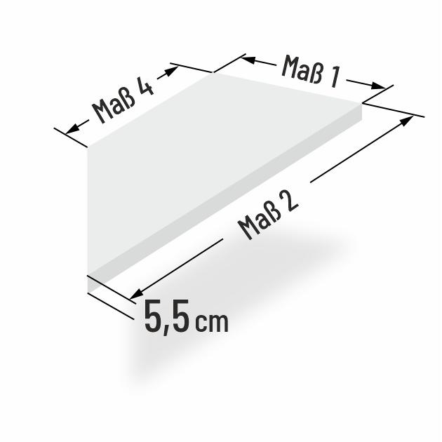 5.5cm dicke Schaumstoff Bankkissen einseitig abgeschr�gt