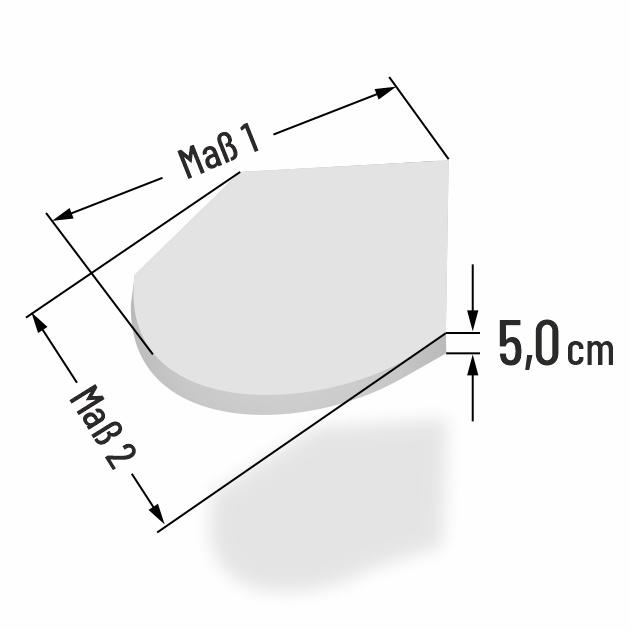 5cm dicke Babymatratze im Sondermass