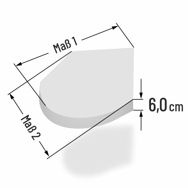 6cm dicke Babymatratze im Sondermass
