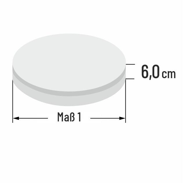 6cm dicke Kaltschaum Sitz Rundkissen