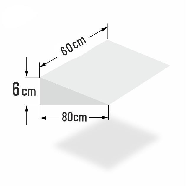 6cm erh�hter Matratzenkeil f�r 60cm Bettbreite