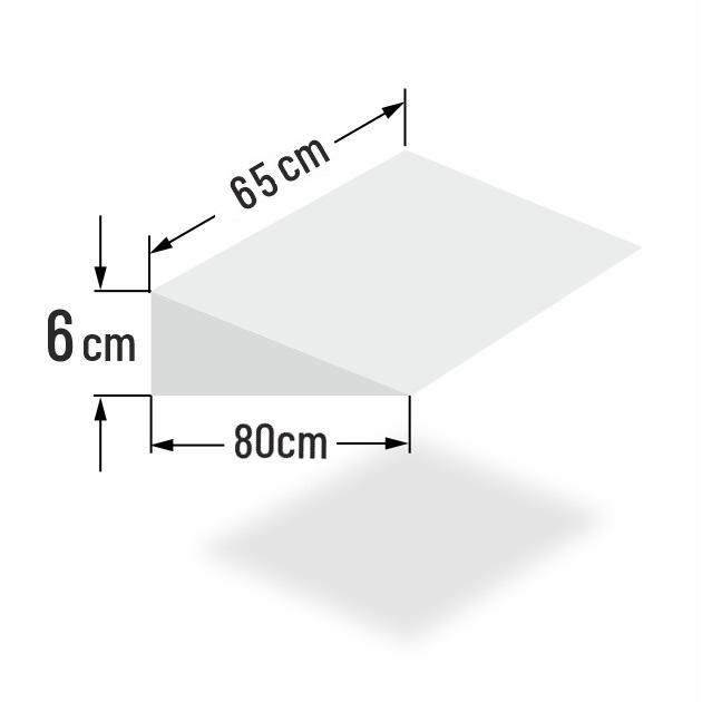 6cm erh�hter Matratzenkeil f�r 65cm Bettbreite