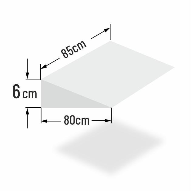 6cm erh�hter Matratzenkeil f�r 85cm Bettbreite