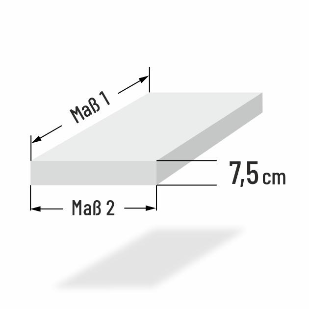 7.5cm dicke PUR Schaumstoff Loungekissen nach Ma�