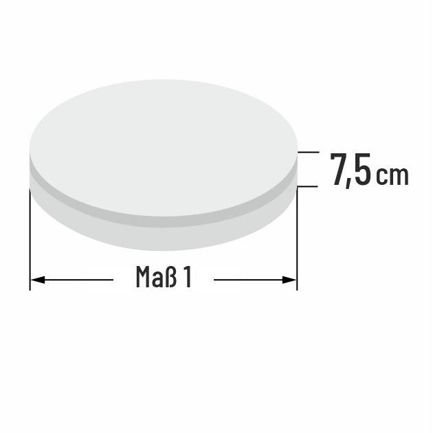 7.5cm dicke PUR Schaumstoff runde Sofa Sitzkissen